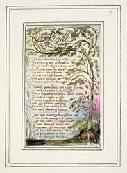 Night: Plate 19 from Songs of Innocence and of Experience